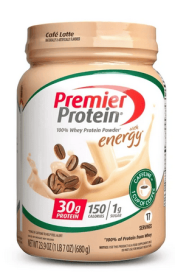 Premier Protein 100% Whey Protein Powder, Café Latte, 30g Protein, 23.9 oz, 1.5lb