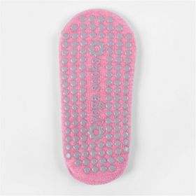 Yoga Grip Bottom Socks, Breathable Comfortable Toe Split Pilates Socks With Non-Slip Cushion (Color: Pink)