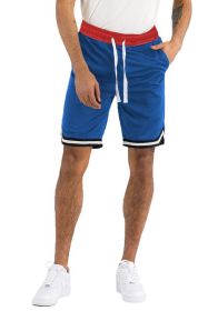 Solid Athletic Basketball Sports Shorts (Color: Black, size: XL)