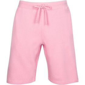 Fleece Sweat Shorts (Color: Pink, size: L)