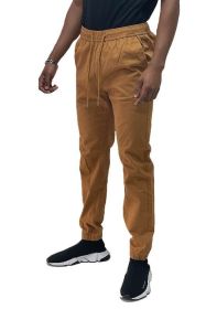 Weiv Mens Solid Stretch Cargo Jogger (Color: TIMBER, size: XL)