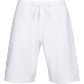 Fleece Sweat Shorts (Color: White, size: S)