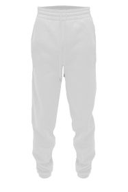 Weiv Solid Sweat Pant Joggers (Color: White, size: L)