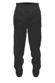 Weiv Solid Sweat Pant Joggers (Color: Black, size: 2XL)