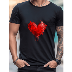 Celebrate in Style with This 100% Cotton Men's Valentine's Day Tee (Style: 224)