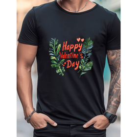 Celebrate in Style with This 100% Cotton Men's Valentine's Day Tee (Style: 197)