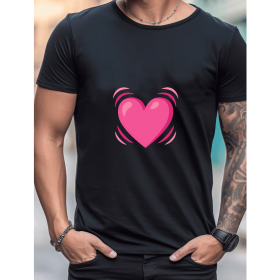 Celebrate in Style with This 100% Cotton Men's Valentine's Day Tee (Style: 202)