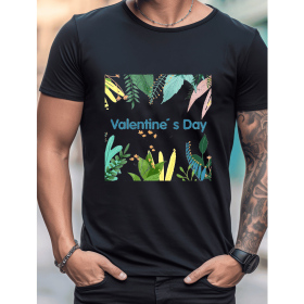 Celebrate in Style with This 100% Cotton Men's Valentine's Day Tee (Style: 194)