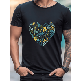 Celebrate in Style with This 100% Cotton Men's Valentine's Day Tee (Style: 193)