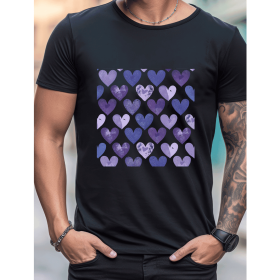 Celebrate in Style with This 100% Cotton Men's Valentine's Day Tee (Style: 198)