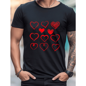 Celebrate in Style with This 100% Cotton Men's Valentine's Day Tee (Style: 109)