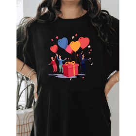 Casual Women's Cotton T-Shirt with Bow Detail - Trendy and Comfortable for Every Season (Style: 64)